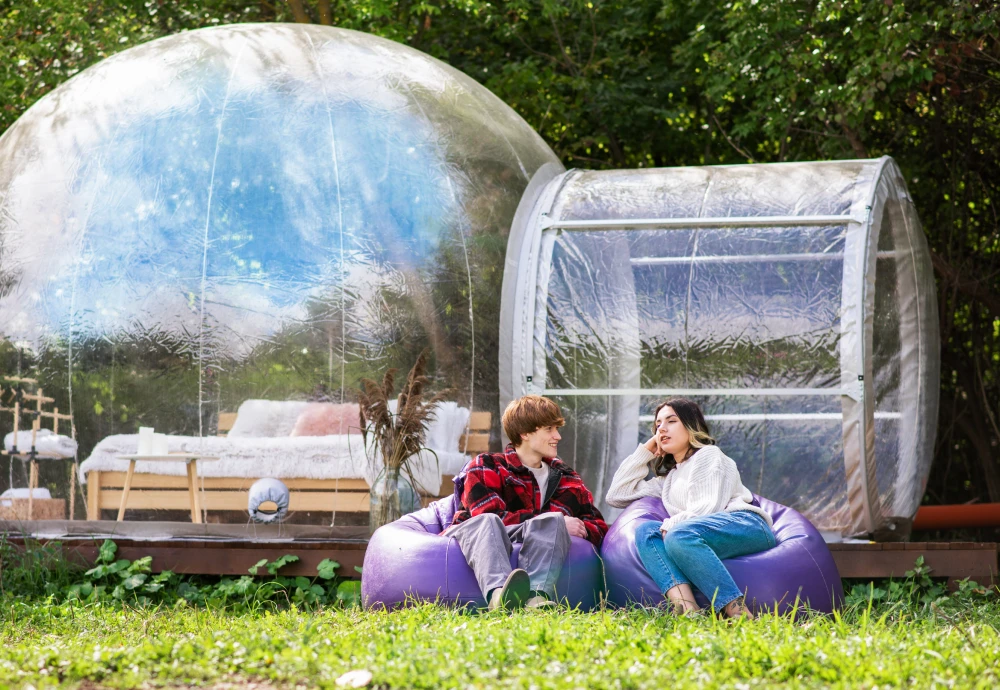 transparent inflatable bubble tent