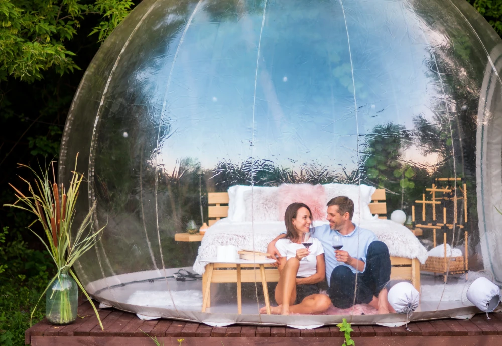 transparent inflatable bubble tent